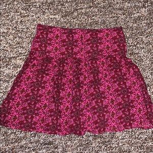Hollister pink flowy skirt size XS